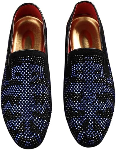 mens rhinestone dress shoes
