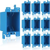 XGGYA Outlet Box Adjustable,Blue Single Gang Box,21 Cubic Inch