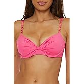 Trina Turk Womens Monaco Twist Underwire Bikini Top, Adjustable, Tie Back, Swimwear Separates for Women