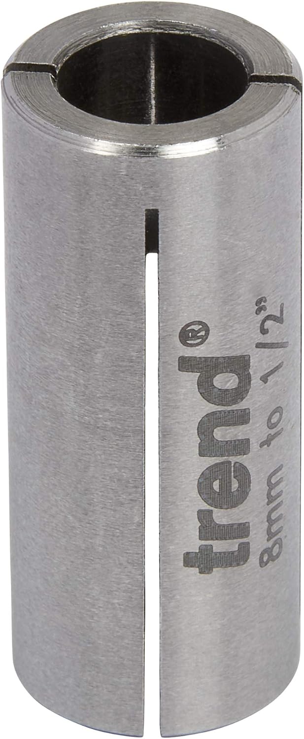Trend 8mm Precision Multi-Slit Collet for Trend T10 / T11 / T12 / T14 Routers, CLT/T10/8, Silver - Image 3