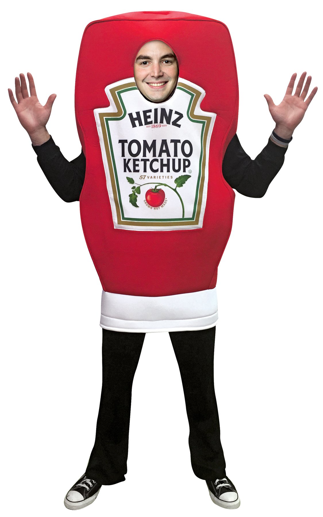 Rasta Imposta Heinz Ketchup Squeeze Bottle Adult Costume- Red