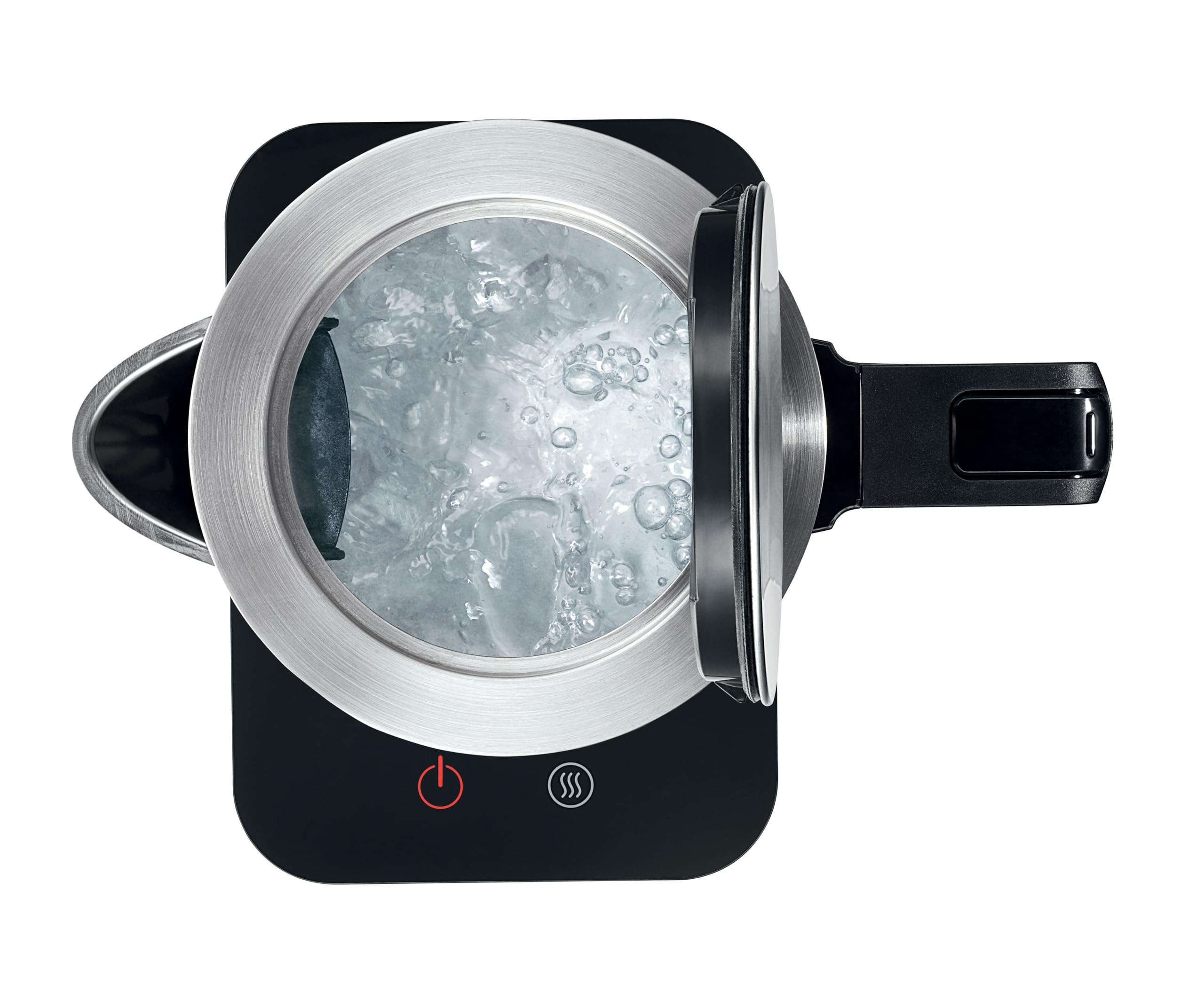 Bosch kabelloser Wasserkocher TWK7203, Abschaltautomatik, Überhitzungsschutz, 7 Temperatureinstellungen, Warmhaltefunktion, 1,7 L, 2200 W, schwarz 5