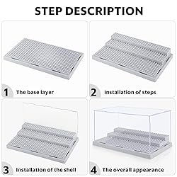 Mlikero 2 Pack Display Case for Minifigures Action