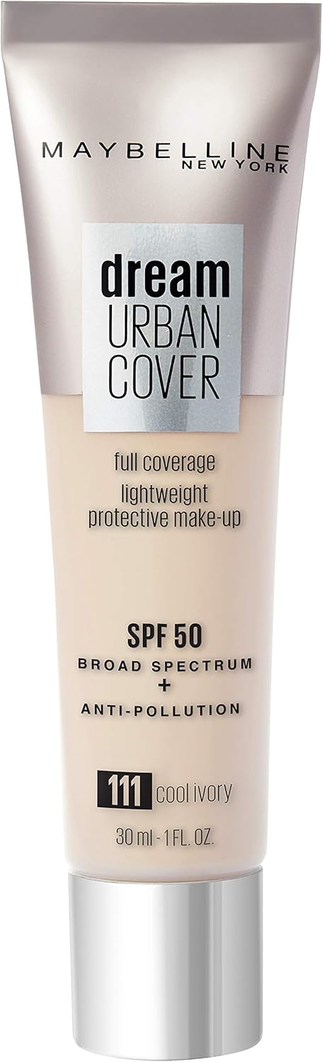 Maybelline Dream Urban Cover Full Coverage Foundation 30ml - 111 Cool Ivory, 111 - Cool Ivory, 30 ml (Pack of 1)