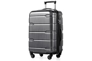 Coolife Carry On Luggage Hardside Suitcase with Spinner Wheels, 20in | 22x14x9 Airline Approved, Lightweight ABS+PC, Travel S