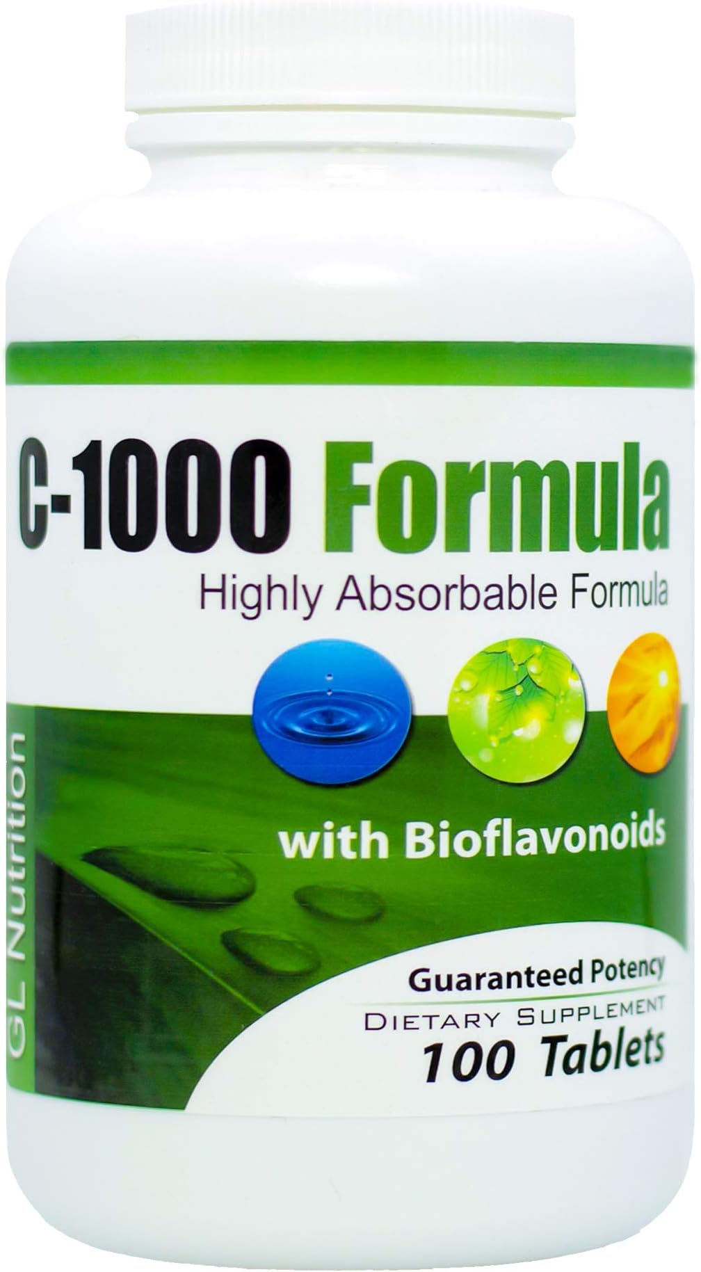 Great Lakes Nutrition C-1000 Formula, Organic Vitamin C Supplement for Men & Women, 1,000mg, 100 Tablets
