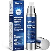 Rvlaim 100% Silicone Scar Gel Scar Cream, Advanced Silicone Gel for Removal of Surgical, Burns, Acne Scar, Old and Recent Scars and Stretch Marks, 1.7 oz/50ml