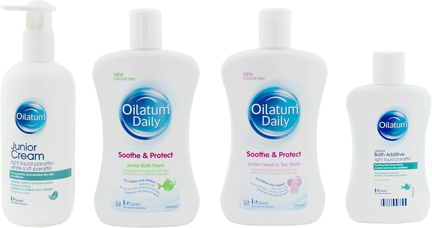 Oilatum Junior Cream, Eczema and Dry Skin Emollient for Kids Soothing and Hydrating Moisturizer for Sensitive Itchy Skin - Image 4