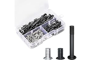 Zmbroll PC Computer Case Cooling Fan Screws Cross Recessed Head Self Tapping Screw M5x10 Black and Silver Case Fan Mount Screws Long Short Screws Kit