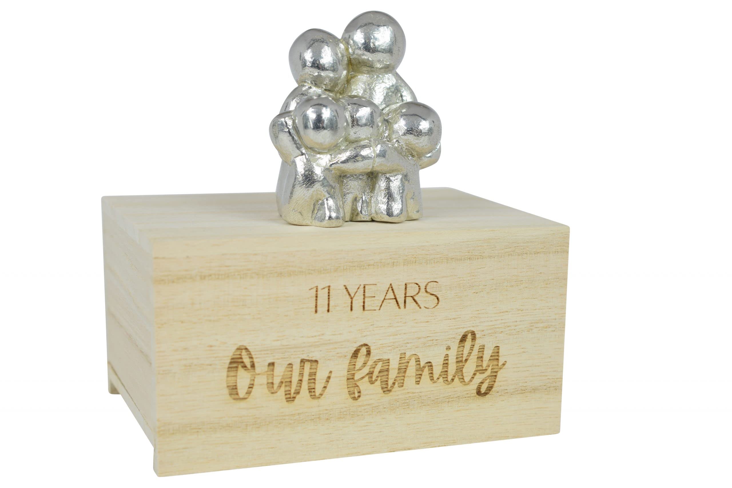 11 Year Anniversary Our Little Hugging Family Choose Amount of Children (3 Children)
