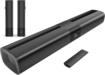 Saiyin 20” Sound Bar TV Detachable 2 in 1 Wall Mount Bluetooth Optical