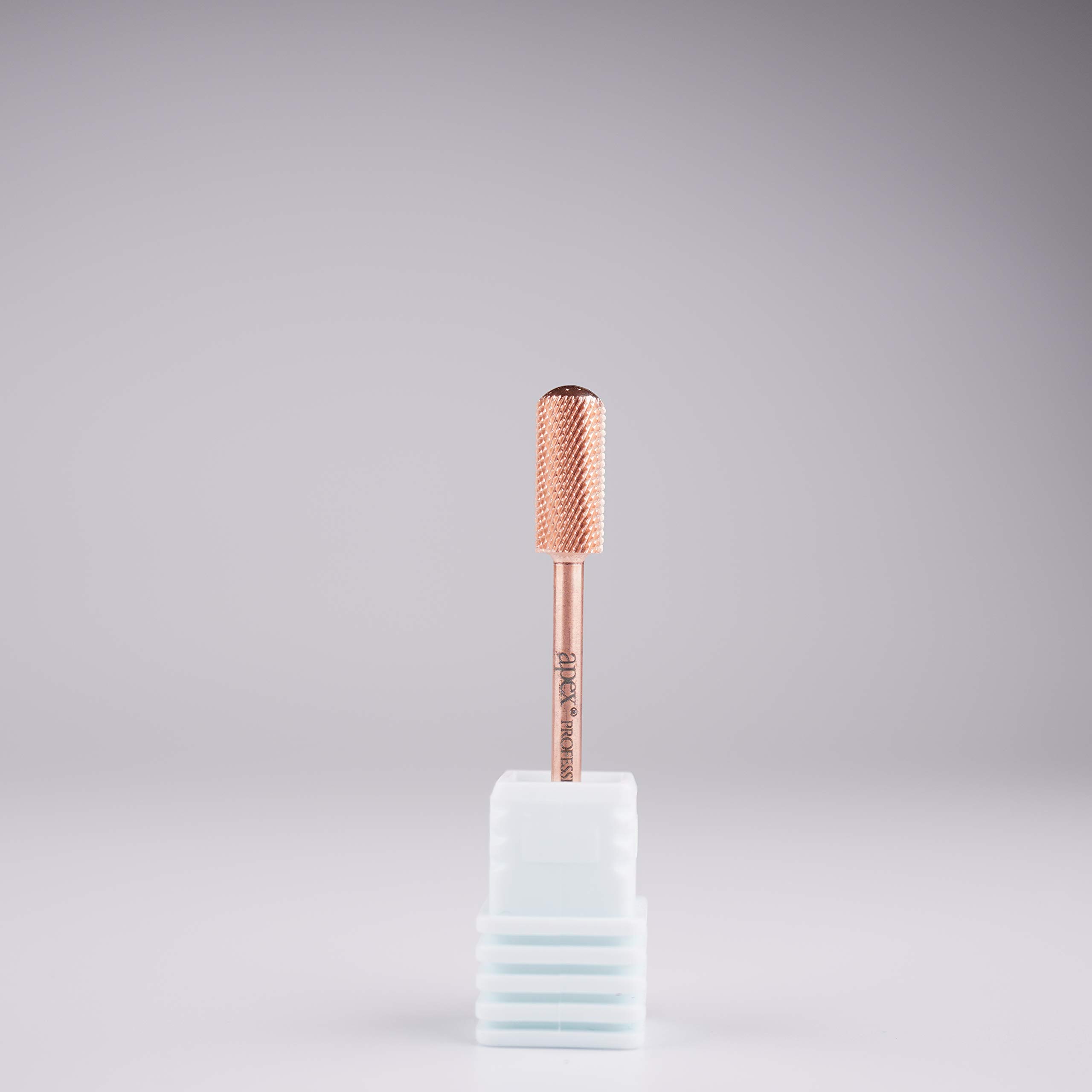 New* Apex® Professional Tungsten Carbide Electric Nail Drill Bit 3/32 inch, 2.35mm Shank for Gels, Acrylics, Nail Art, Manicure, Pedicure, Salon Professional Nails (Small Smooth Top) (Fine)