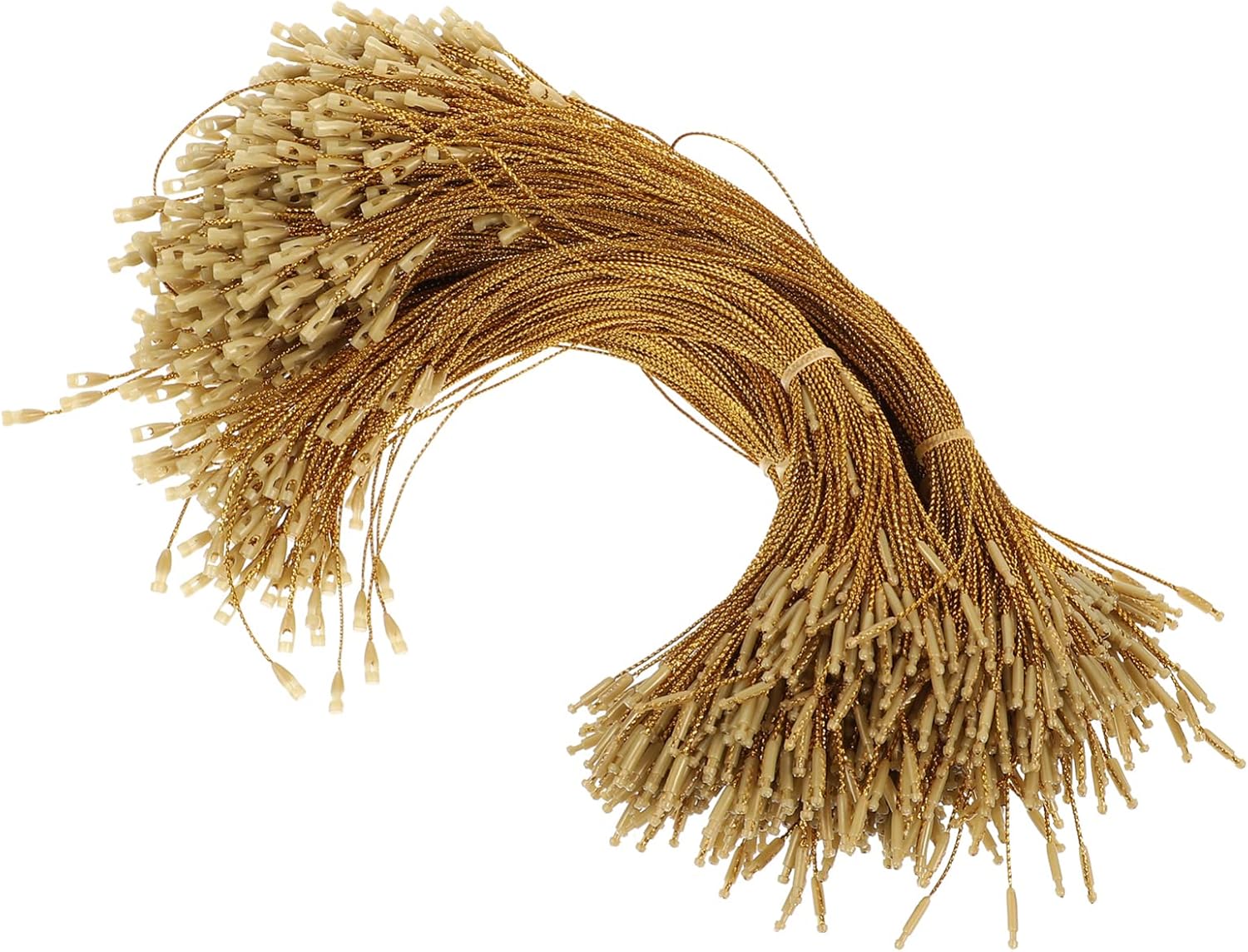 Ornament Hooks - EXCEART 1000 Pieces Christmas Ornament Hangers Snap, Christmas Ornament Precut String Hangers, Ornament Hanging Ropes with Snap Fastener for Christmas Halloween Holiday Ornament Decorations