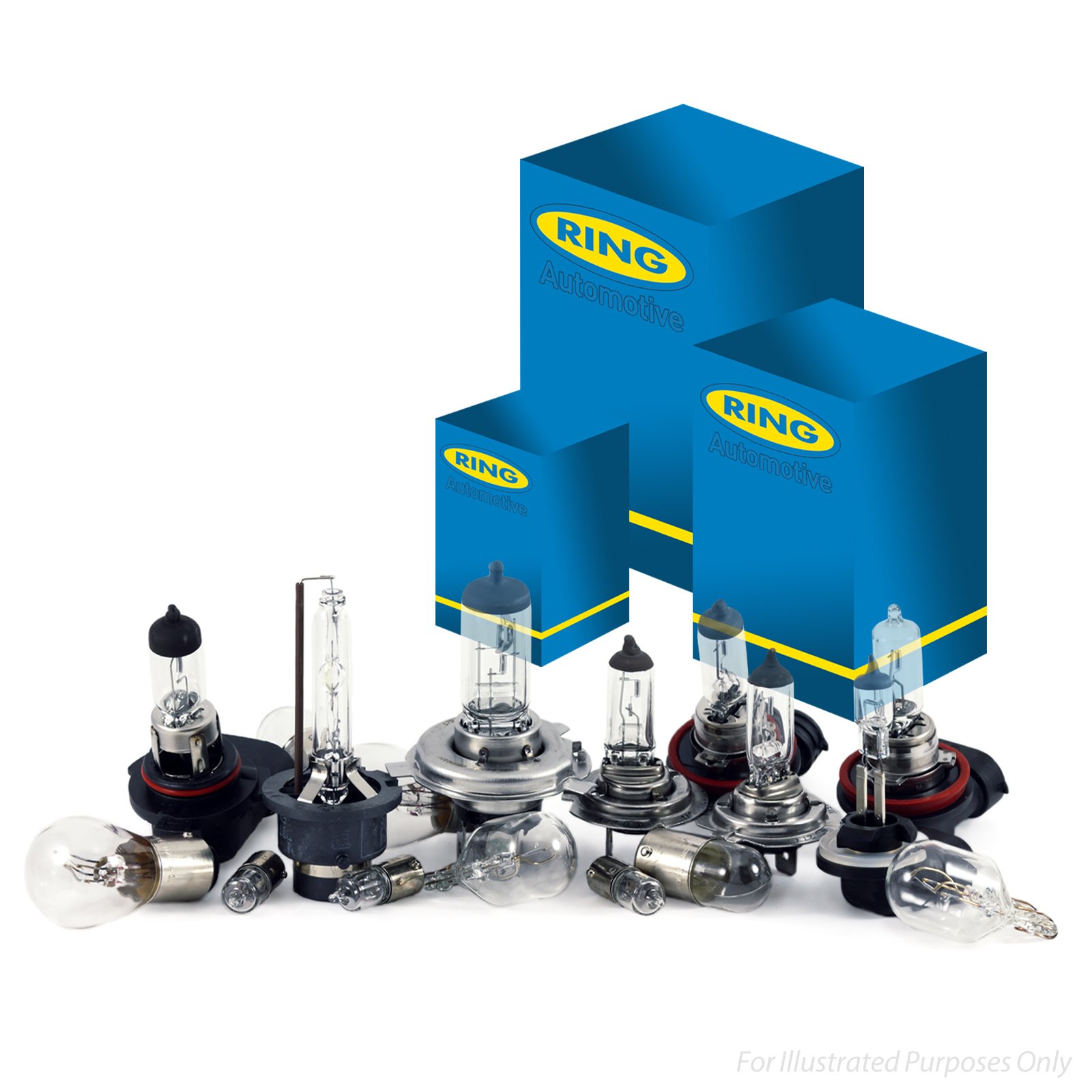Ring Automotive RU1072 12V 60/55W H4 P43T Ring Xenon Max +100% Halogen Headlamp
