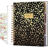 AIMPEAK 2026-2027 Large Planner, 18-Month Calendar Planners 2026-2027, 8"×10", Jan. 2026 - Jun. 2027, Spiral Bound with Stick