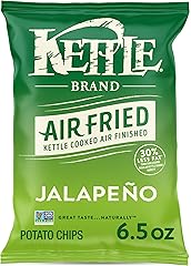 Kettle Brand Potato Chips, Air Fried Jalapeño Kettle Chips, 6.5 Oz Bag