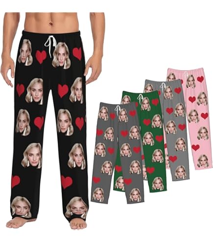 IDIY Pantalon De Pyjama Personnalisé - Bas De Pyjama