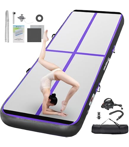 Amazon.com : Agilepeak Inflatable Gymnastics Tumbling Mat, 4/8