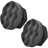 IPELY 2 Pack Large Tire Shine Applicator Pad, Durable and Reusable Hex-Grip Tire Dressing Applicator Pad for Applying Tire Sh