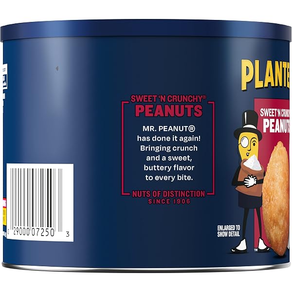PLANTERS SWEET ‘N CRUNCHY PEANUTS, 10 OZ. CAN