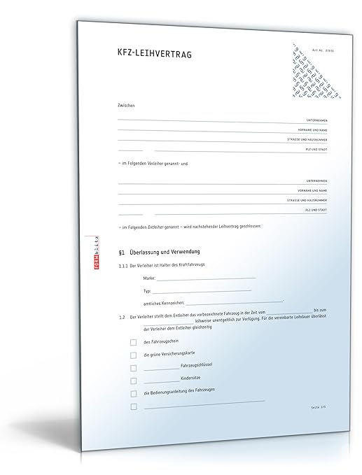 Formblitz leihvertrag Formblitz leihvertrag