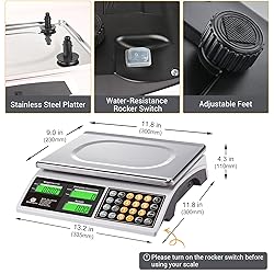 BROMECH Price Computing Scale, 66lb Digital