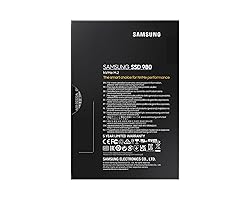 Samsung 980 1TB PCIe 3.0 (up to 3,500 MB/s) NVMe