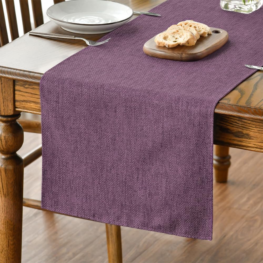 Artoid Mode Purple Table Runner, Seasonal Fall Winter Machine Washable Kitchen Dining Table Decoration for Home Party Decor 40x180 cm — image 1