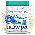 Native Pet Colostrum for Dogs – Bovine Colostrum Powder – Allergy Relief, Immune Support & Itchy Skin Treatment – Dog Multivitamins for Skin & Gut Health – Puppy Milk Replacement & Prebiotic -120 ct.