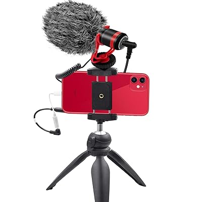 Buy Smartphone Camera Video Microphone Kit Tikysky Asmr Microphone For Youtube Windscreen 3 5mm Jack External Mic For Phone Iphone Samsung Dslr Canon Nikon With Mini Tripod Online In Turkey B087nkh53l
