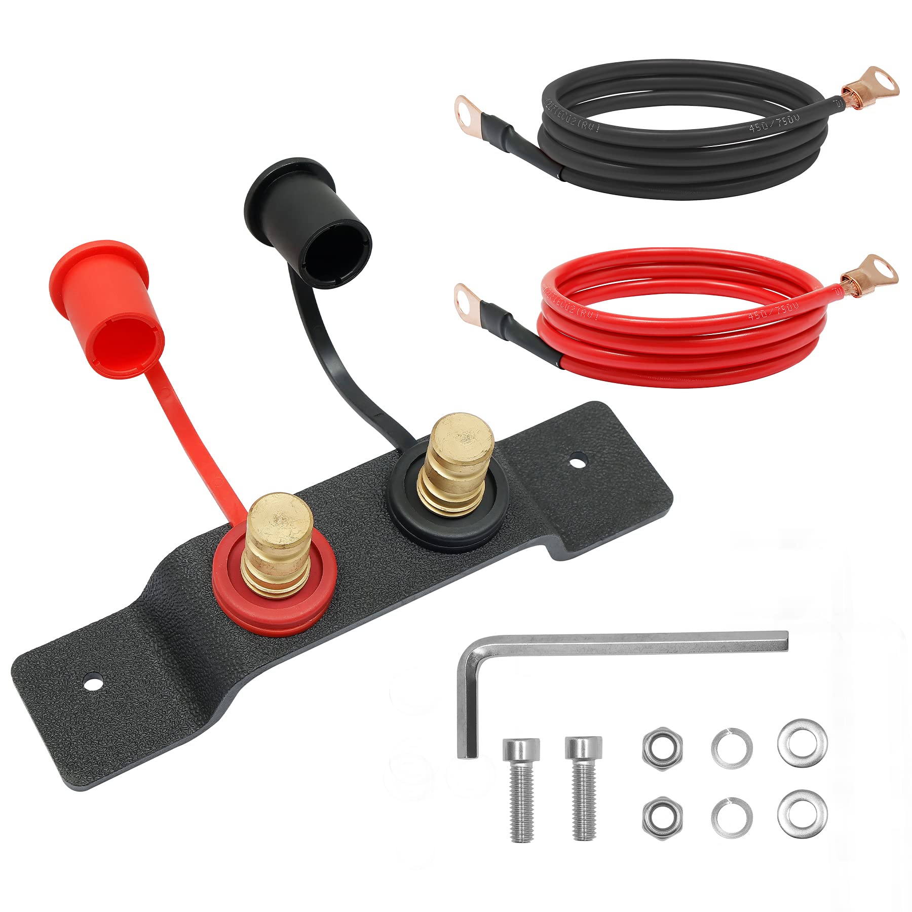 Photo 1 of Remote Battery Jump Post Battery Charging Jumper Terminals Relocation Kit Compatible with UTV ATV Car Trucks RV Tractor Boat Can-Am X3 Accessories
