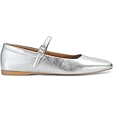 GTBINGGO Ballet Flats Shoes for Women Square Toe Mary Jane Flats Comfortable Dressy Casual Wide Width Ballerina Shoes with Buckle