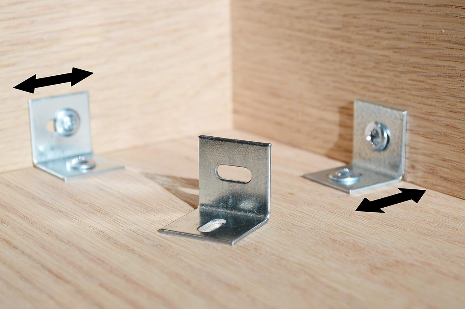 Pack of 24 Wood Table Top Expansion Bracket Clip Fastener Connector