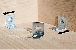 ENNDURE Pack of 24 | Wood Table Top Expansion Bracket | Clip Fastener Connector Z Figure 8 Steel Table Desk Coffee Live Edge Woodwork Wood Woodworking