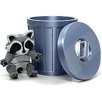 Amazon.com: Articulated Racoon with Trash Can, 1pc 3D