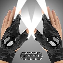 Mylivell LED Flashlight Gloves, Gifts for