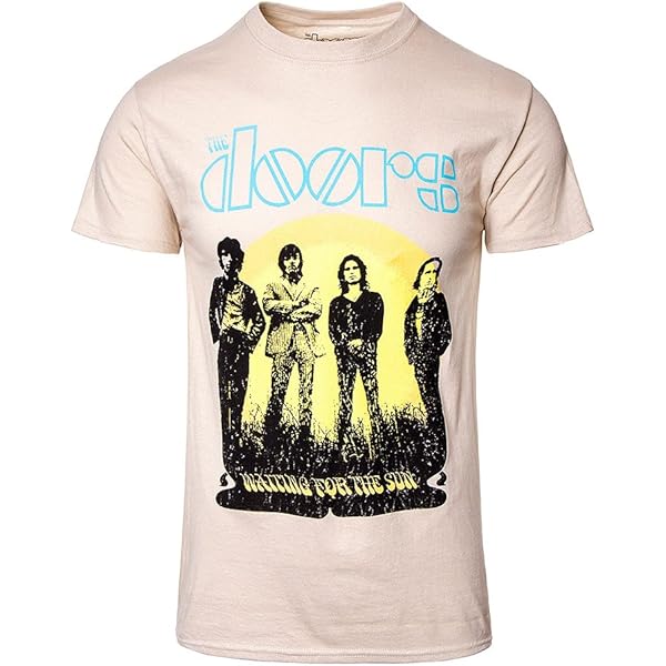 Amazon.com: The Doors T Shirt 1968 Tour Official Mens Sand