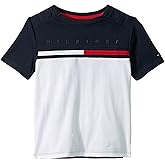Tommy Hilfiger Boy’s Adaptive Short Sleeve Logo T-Shirt with Velcro Closures