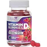 Vitamin D3 Gummies Extra Strength 5000 IU (125 mcg) - Immune Support, Bone, Teeth and Muscle Vitamin D Gummy Dietary Suppleme