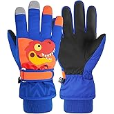 American Trends Winter Gloves for Kids Waterproof Boys Girls Cute Snow Ski Gloves Toddler Snowboarding Gloves Windproof