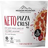 Keto Pizza Crust - Low Carb and Keto Friendly - Only 2g Net Carbs - Incredible Taste and Texture - Zero Sugar - Just Add Water and Oil - Keto Has Never Been So Easy - Keto Food - No Almond Flour - Non-GMO Sourced (7.6oz Mix) (1-Pack)