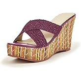 getmorebeauty Wedge Sandals for Women Casual Summer Slide Platform Sandals