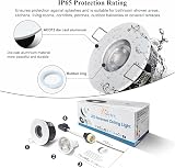 Sweier IP65 Recessed 5W GU10 Dimmable Warm 3000K Waterproof Ceiling Lights 6 view 3