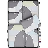 6 Set Packing Cubes for Travel, OlarHike 3 Various Sizes(Large,Medium,Small) Luggage Organizer Bags for Travel Accessories Tr