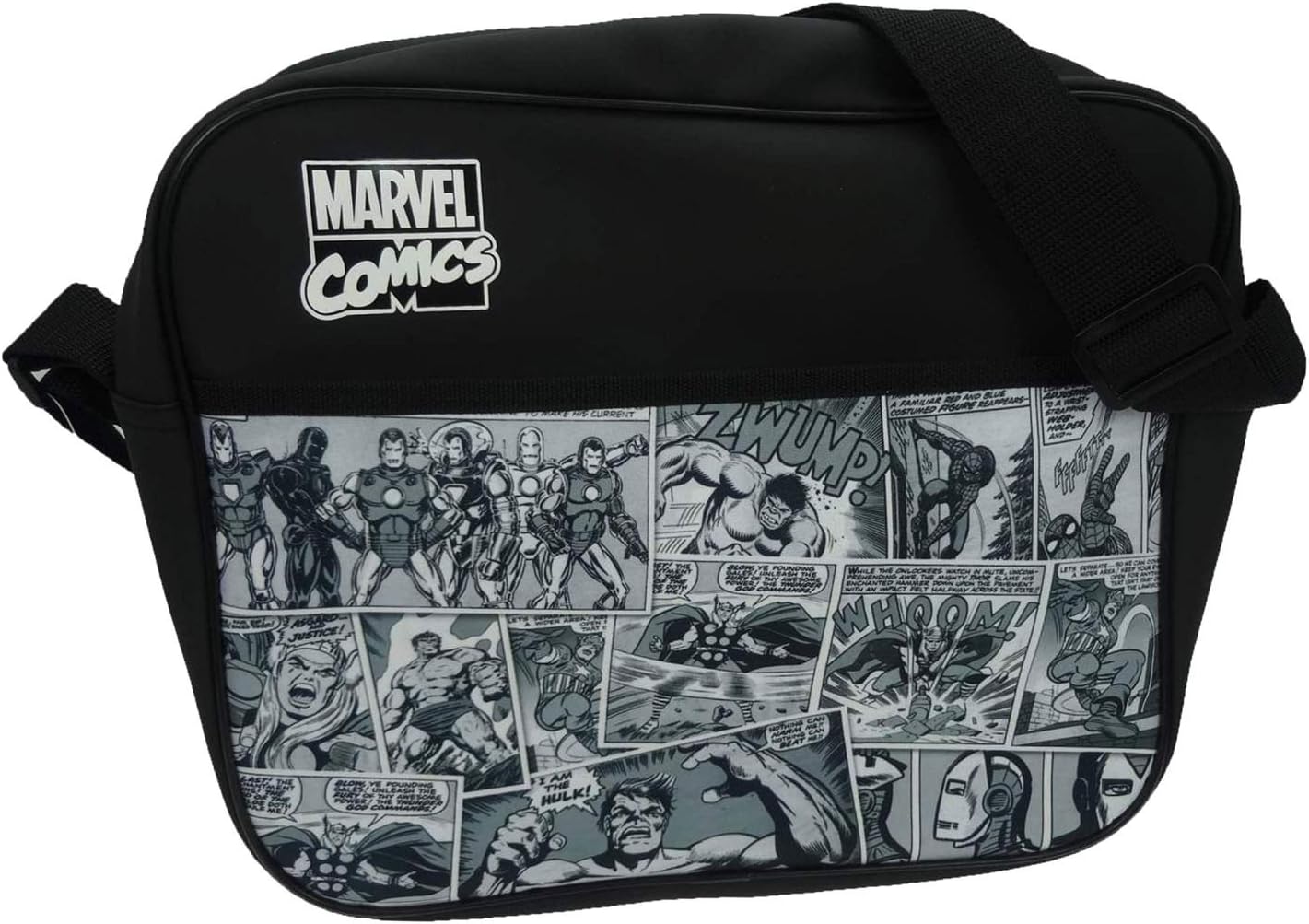 Marvel Messenger Bag, 34 cm, Black Amazon.co.uk Luggage