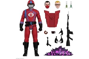 Super7 Ultimates! G.I. Joe Cobra Crimson Guard - 7" G.I. Joe Action Figure with Accessories Classic Cartoon Collectibles and Retro Toys