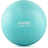 Core Balance Exercise Ball, Stability Ball for Yoga, Pilates and Fitness, Gym Ball for Home Gym and Office Chair, Training, P
