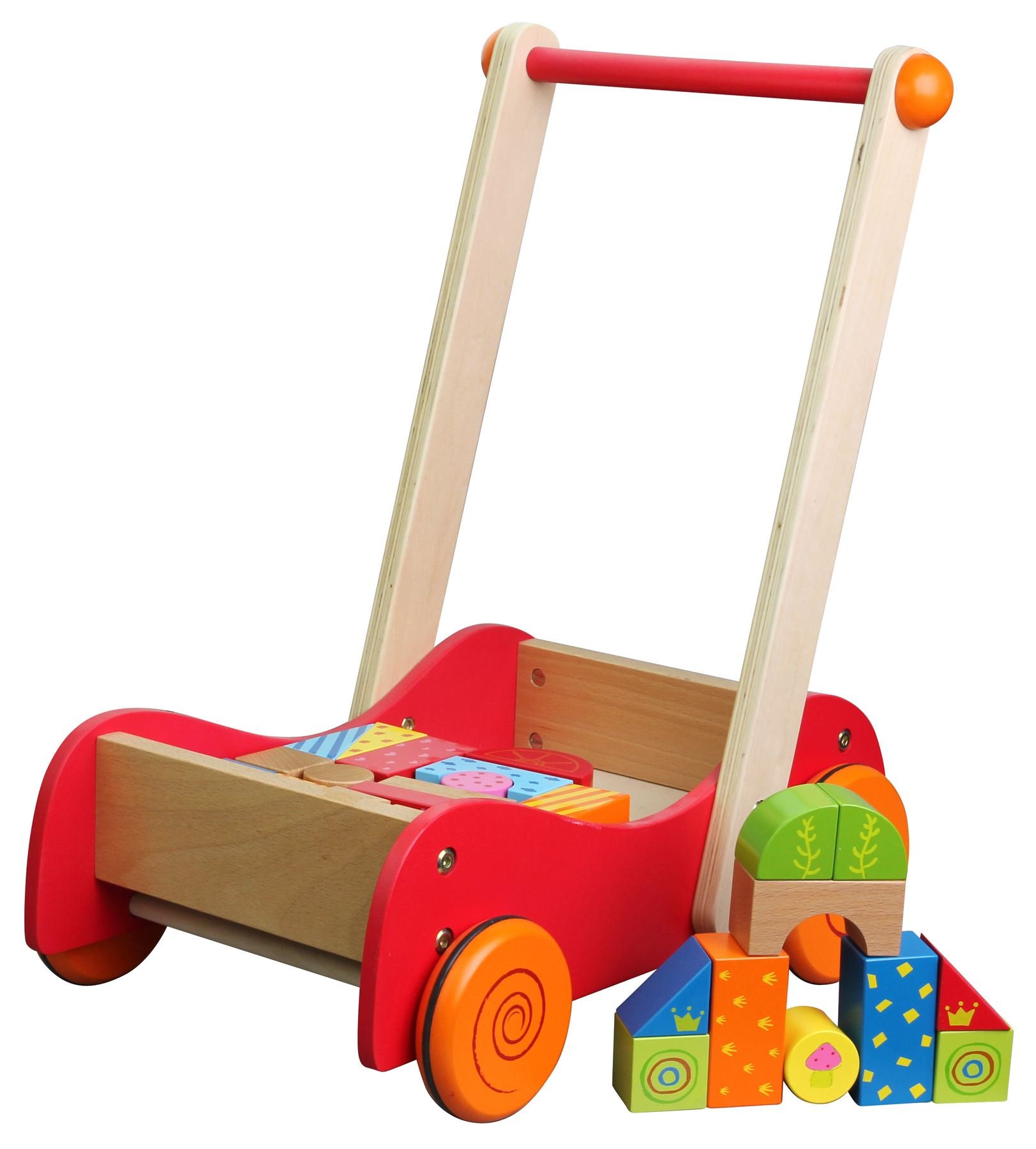 baby walker with building blocks