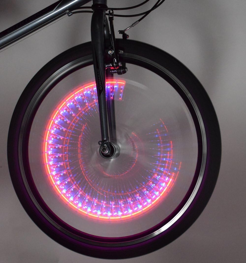 Claud Butler 2x ULTIMATE BIKE SAFETY LED BIKE WHEEL FLASHING VALVE CAP LIGHTS 5 COLOUR LED FITS CAR TYPE VALVES, IDEAL PRESENT FOR CHILDREN AND ADULTS