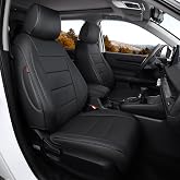 Ranaya Custom 1:1 Fit CRV Seat Covers for Honda CRV 2023-2026 Hybrid &amp; Gas | for (LX EX EX-L Sport Touring),Full Set Front &amp; Rear,Waterproof Leatherette, Airbag Compatible, Pet &amp; Kid Friendly,Black
